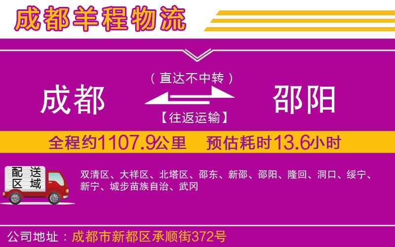 成都到邵陽(yáng)專線