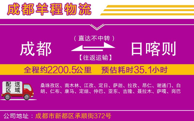 成都到日喀則貨運(yùn)