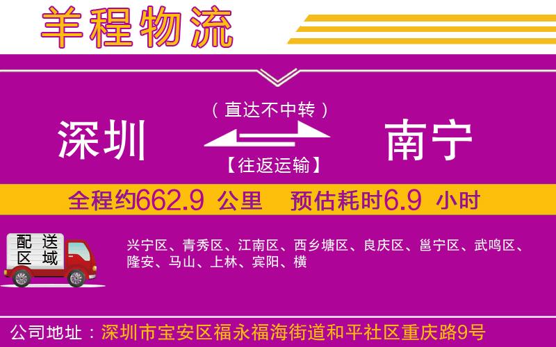 深圳到南寧貨運公司
