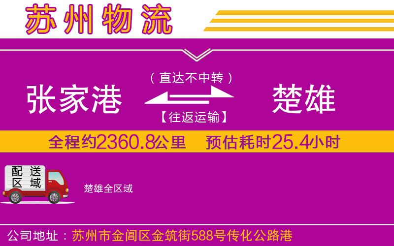 張家港到楚雄物流公司