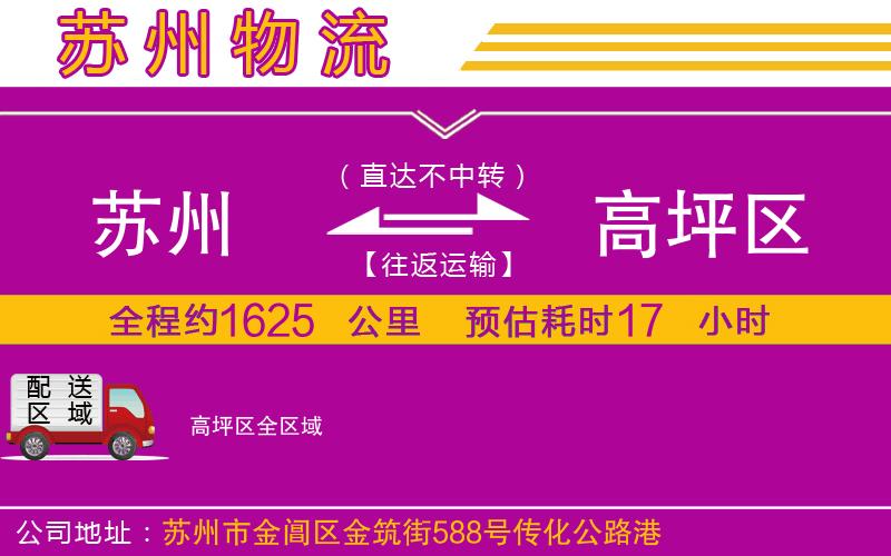 蘇州到高坪區(qū)物流專(zhuān)線