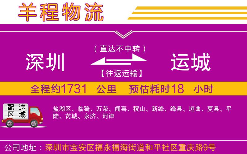 深圳到運城貨運公司