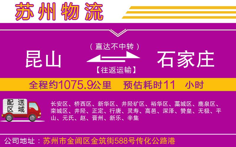 昆山到石家莊物流公司