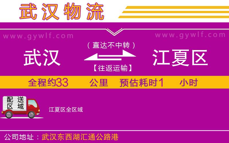 武漢到江夏區(qū)物流專(zhuān)線(xiàn)