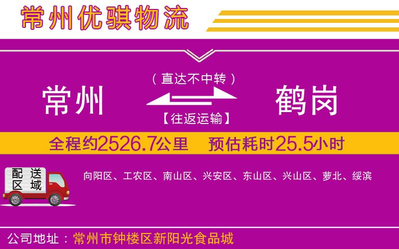 常州到鶴崗貨運(yùn)公司