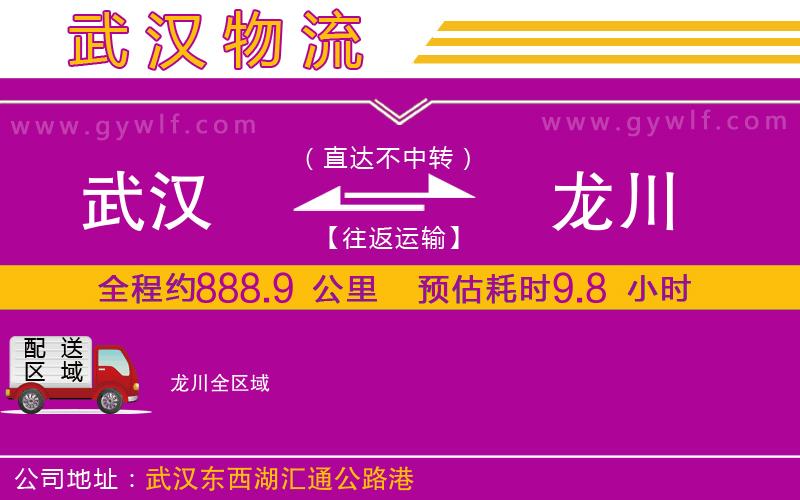 武漢到龍川物流專(zhuān)線