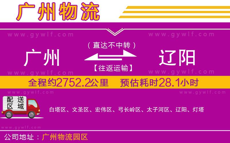 廣州到遼陽(yáng)物流公司