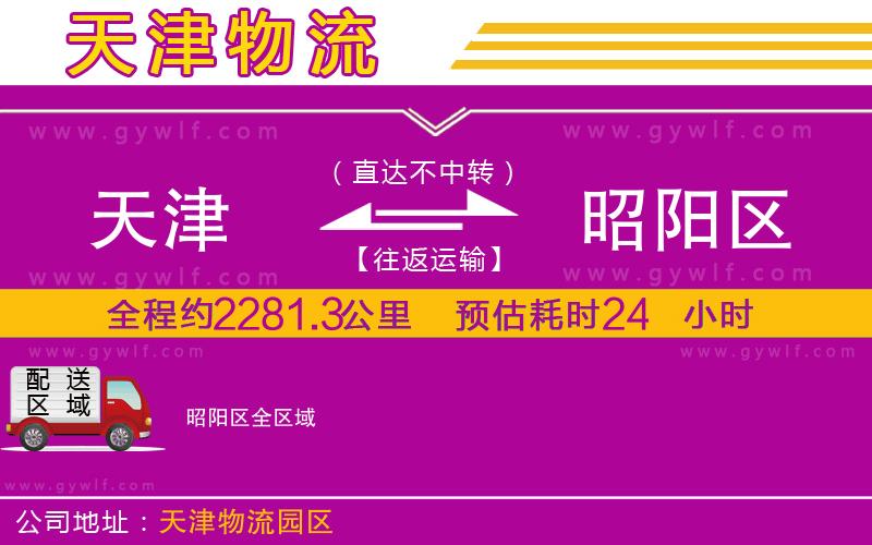 天津到昭陽區(qū)物流公司