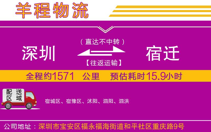 深圳到宿遷貨運公司