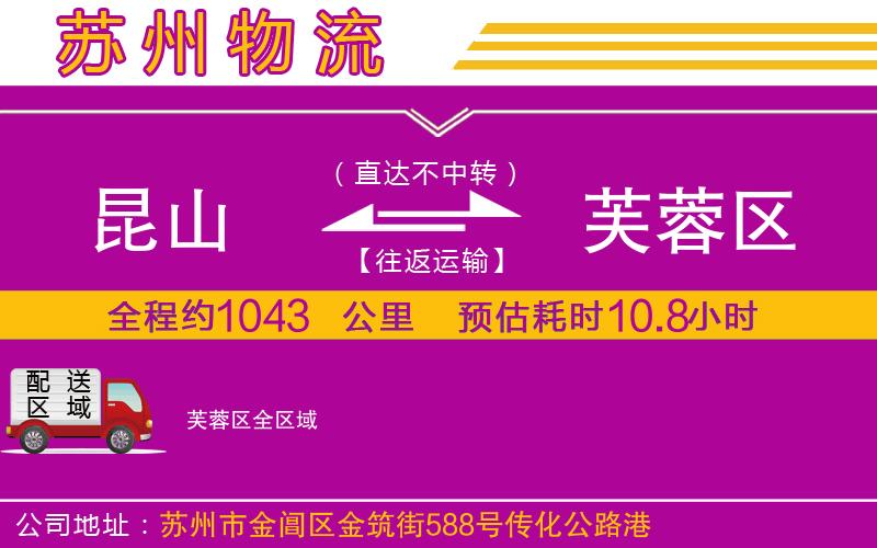 昆山到芙蓉區(qū)物流公司