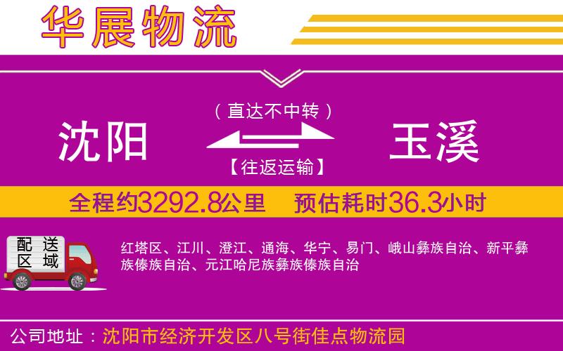 沈陽到玉溪物流公司