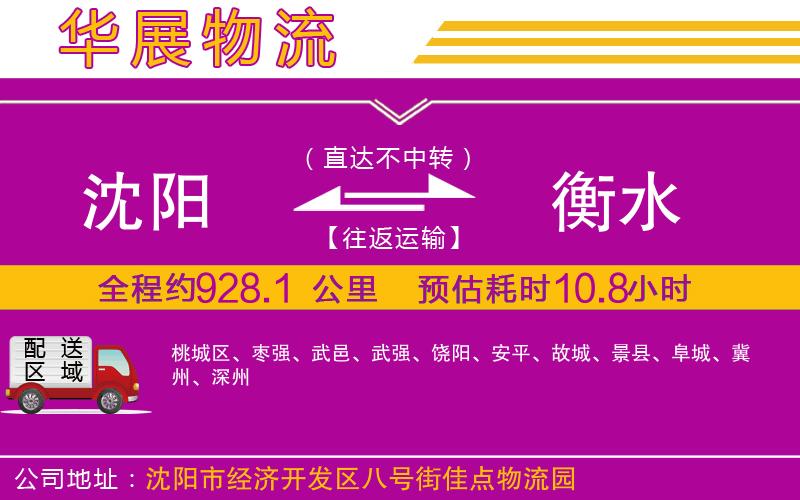 沈陽到衡水貨運(yùn)公司