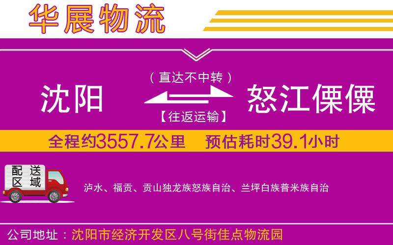 沈陽(yáng)到怒江傈僳族自治州貨運(yùn)公司