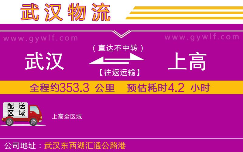 武漢到上高貨運(yùn)公司