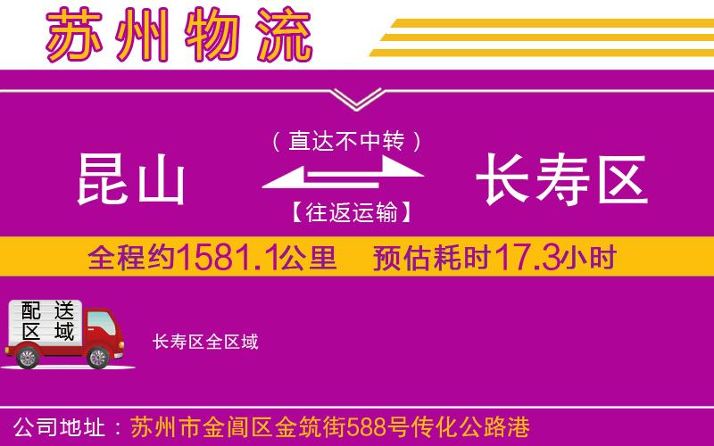 昆山到長壽區(qū)物流公司
