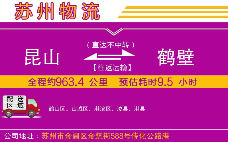 昆山到鶴壁物流公司