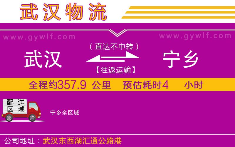 武漢到寧鄉(xiāng)貨運公司