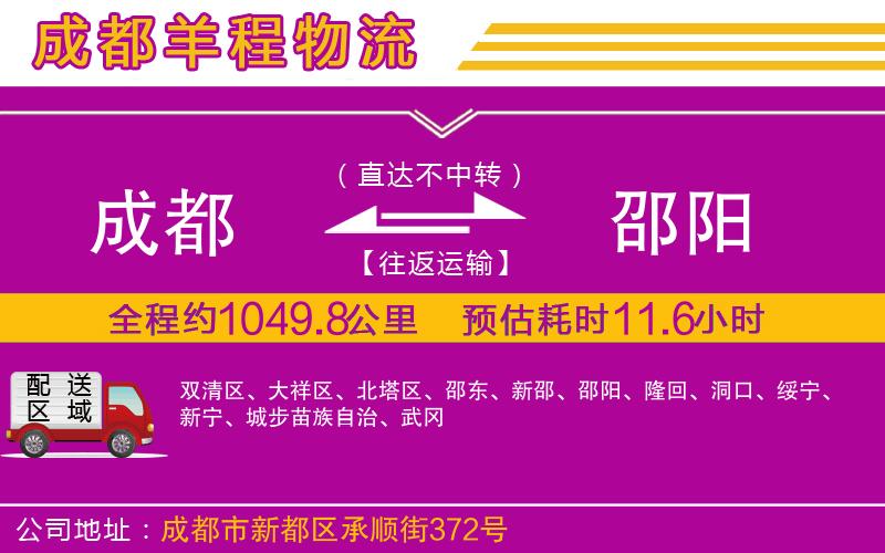 成都至邵陽(yáng)貨運(yùn)