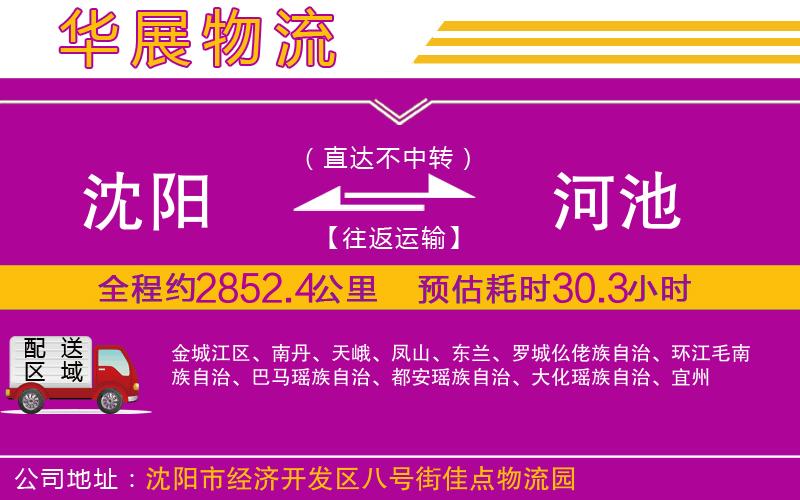 沈陽(yáng)到河池物流公司