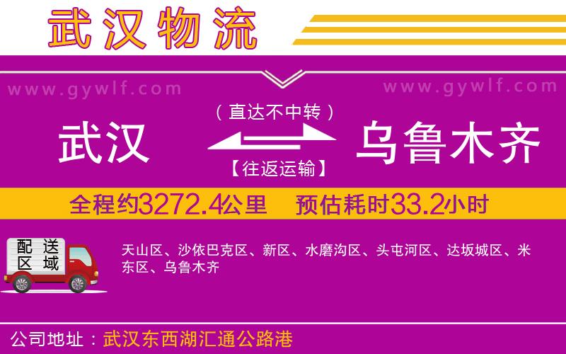 武漢到烏魯木齊物流公司