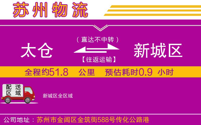 太倉到新城區(qū)物流公司