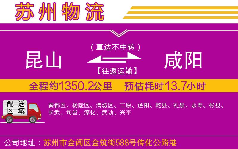 昆山到咸陽物流公司