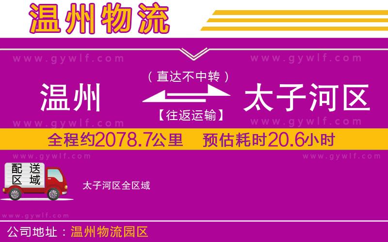 溫州到太子河區(qū)物流公司