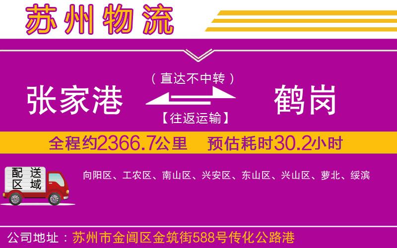 張家港到鶴崗物流公司