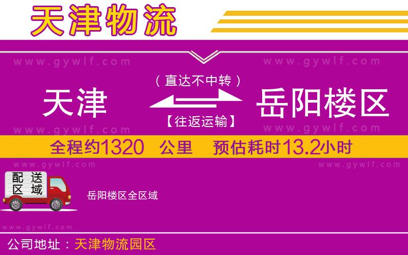 天津到岳陽樓區(qū)物流公司