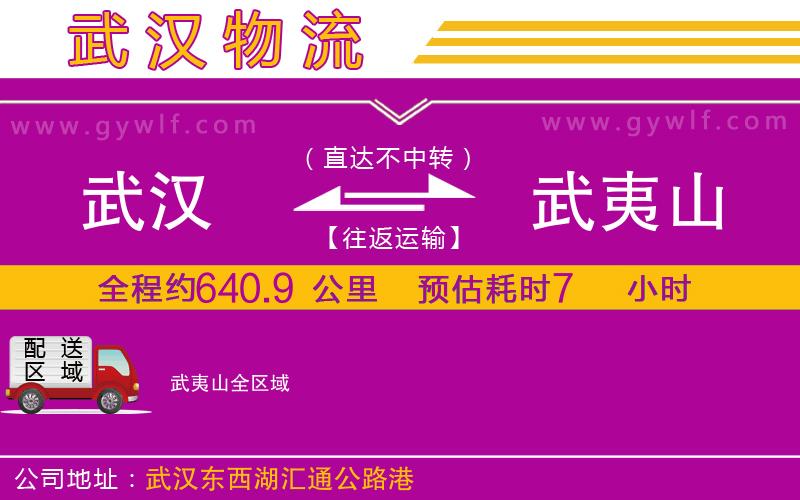 武漢到武夷山貨運公司
