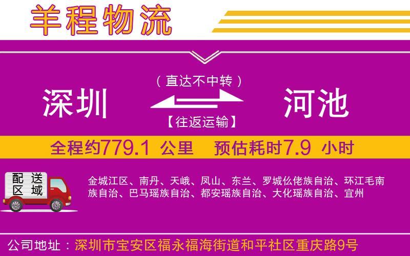深圳到河池物流公司