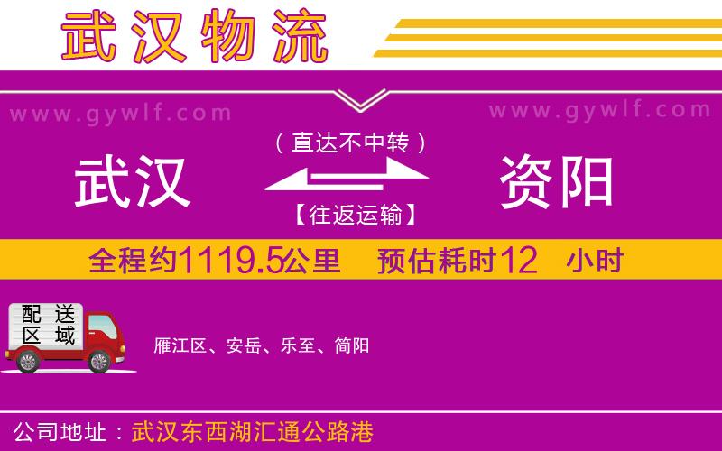 武漢到資陽(yáng)物流專線