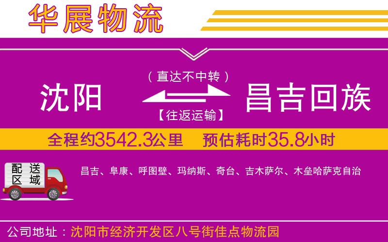 沈陽(yáng)到昌吉回族自治州物流公司