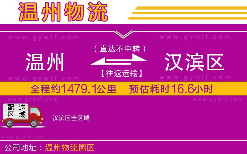 溫州到漢濱區(qū)物流公司