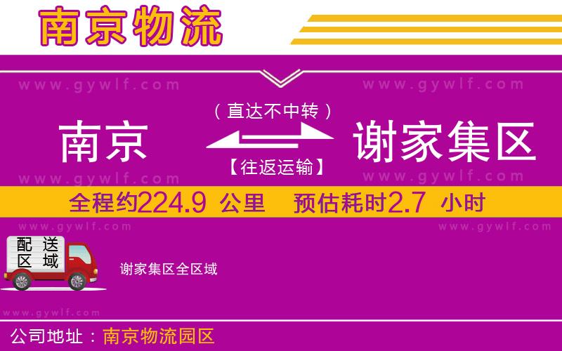 南京到謝家集區(qū)物流公司