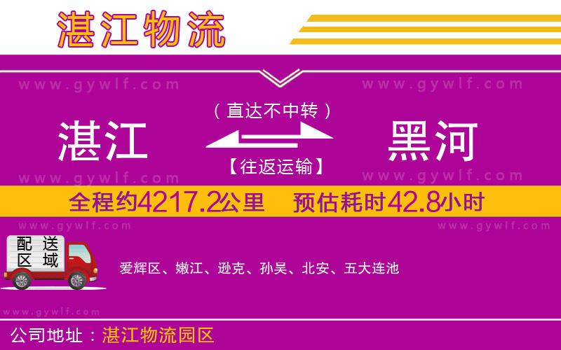 湛江到黑河物流公司