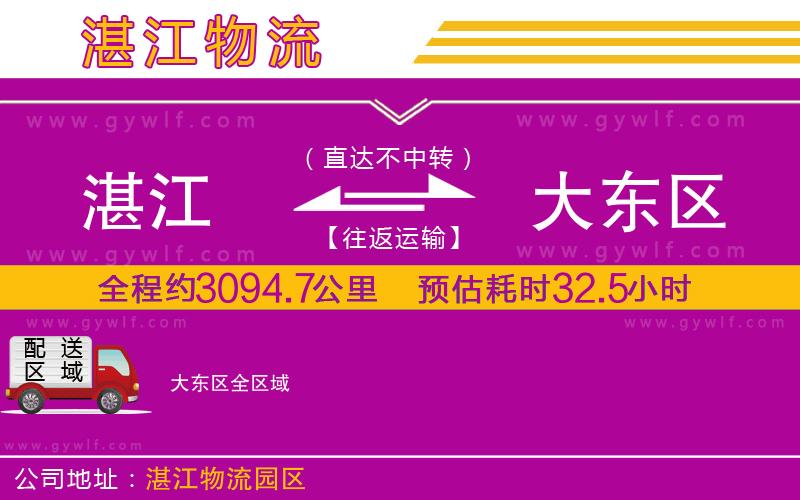 湛江到大東區(qū)物流公司