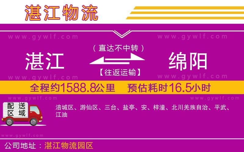 湛江到綿陽(yáng)物流公司