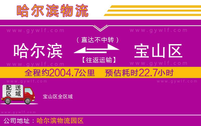 哈爾濱到寶山區(qū)物流公司