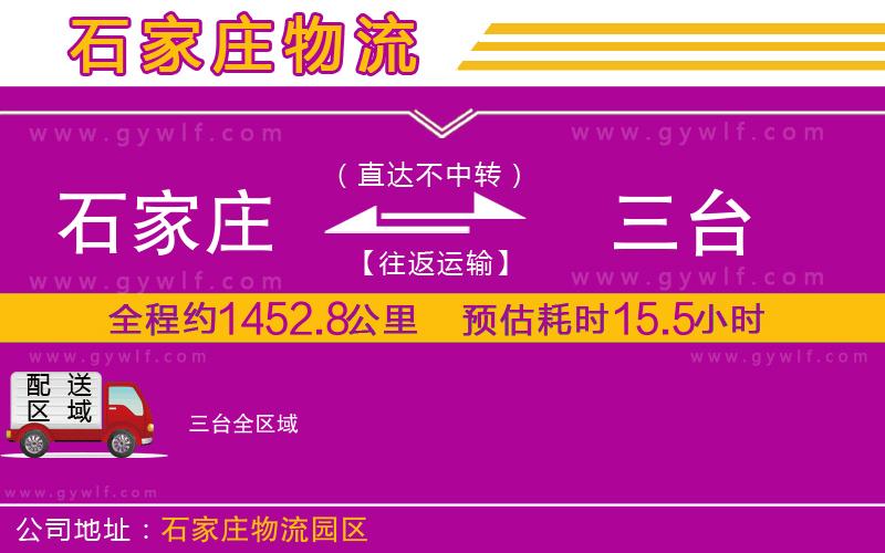 石家莊到三臺物流公司