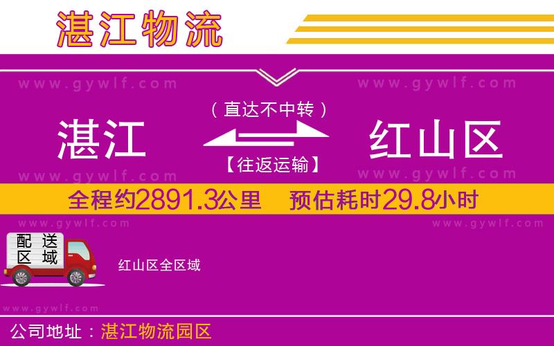 湛江到紅山區(qū)物流公司