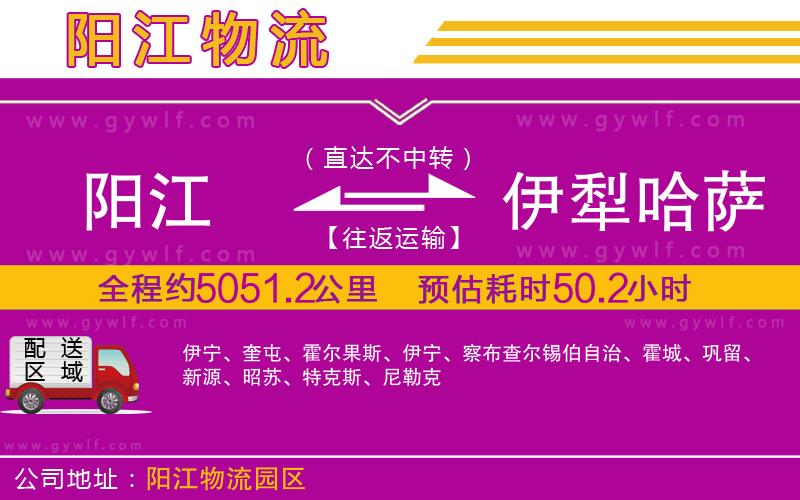 陽江到伊犁哈薩克自治州物流公司