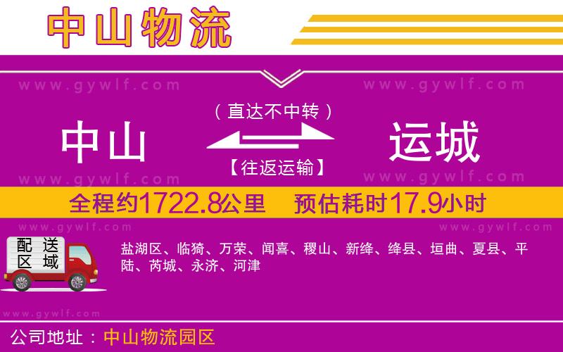 中山到運(yùn)城物流公司