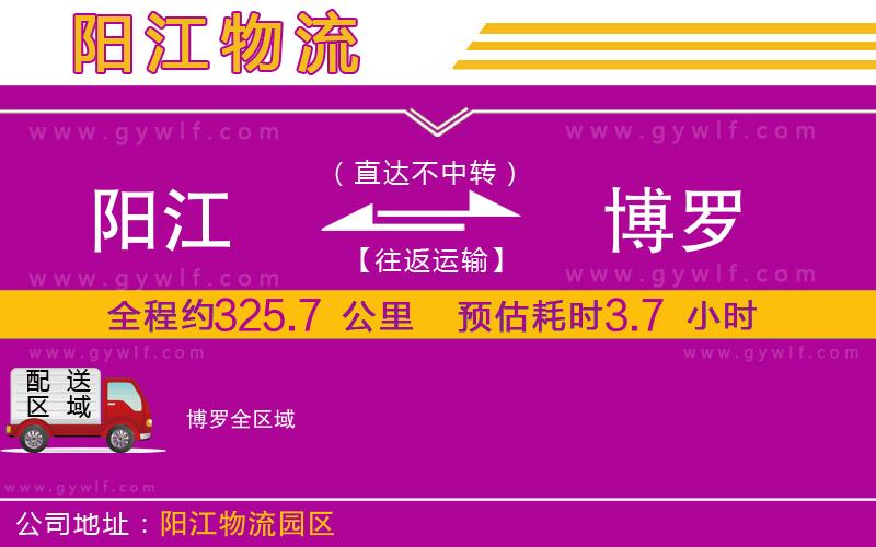 陽江到博羅物流公司