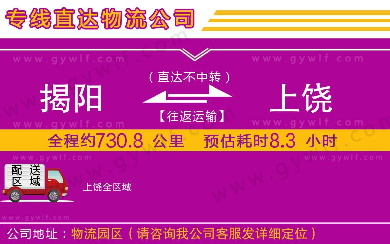 揭陽(yáng)到上饒物流公司