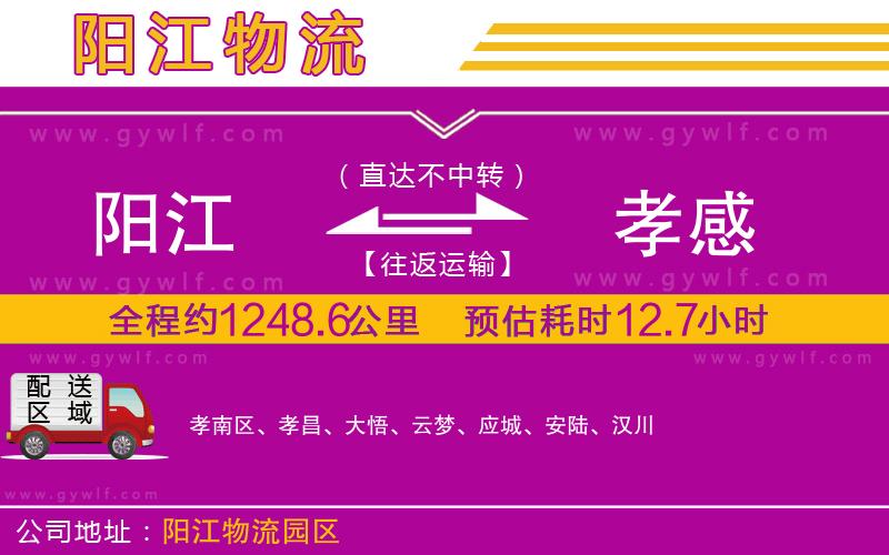 陽(yáng)江到孝感物流公司