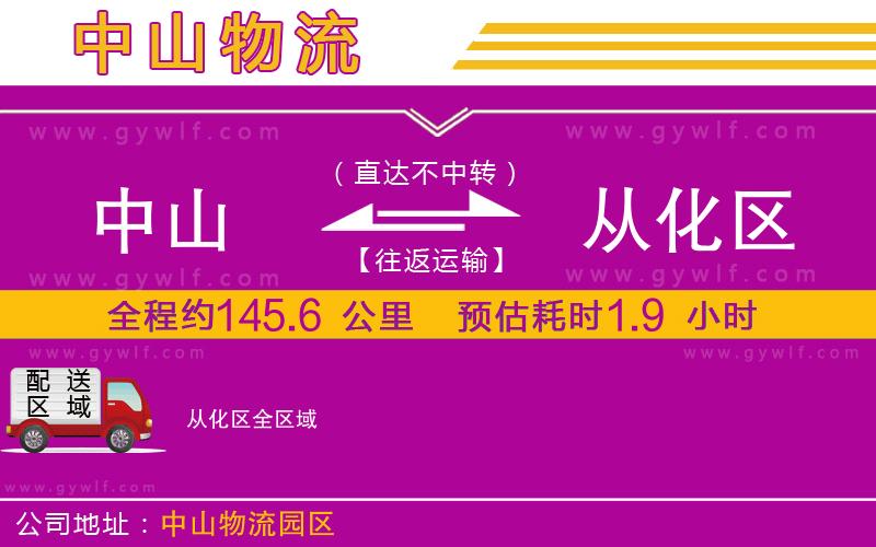 中山到從化區(qū)物流公司