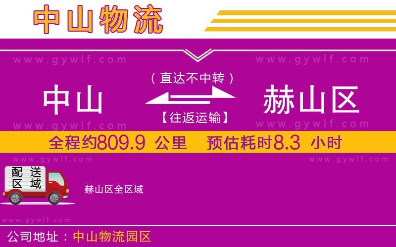 中山到赫山區(qū)物流公司