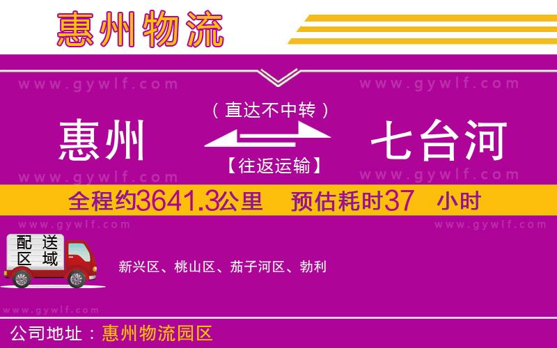 惠州到七臺(tái)河物流公司