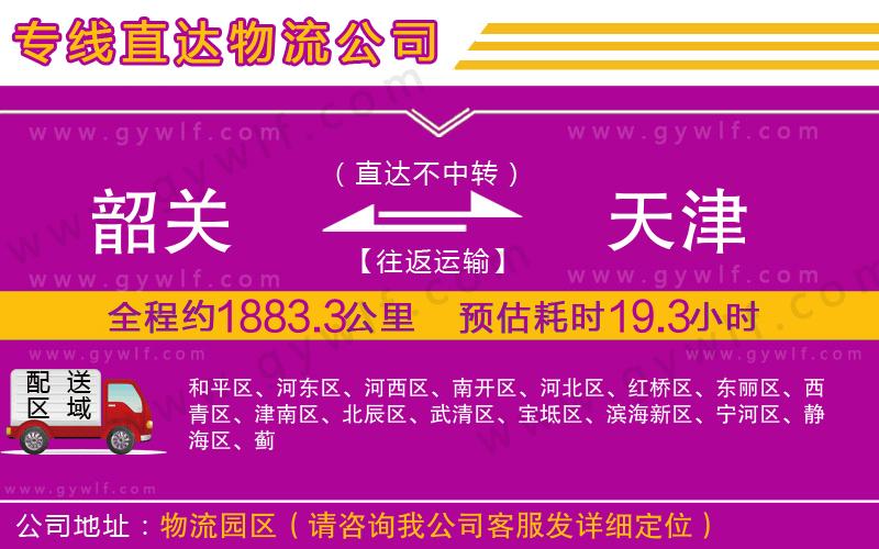 韶關(guān)到天津物流公司